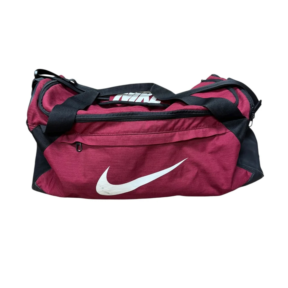 Nike Red and Black Duffel Bag Large
